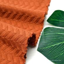 Fabricante profesional 100% algodón que hace punto la tela del telar jacquar de la raspa de arenque doble